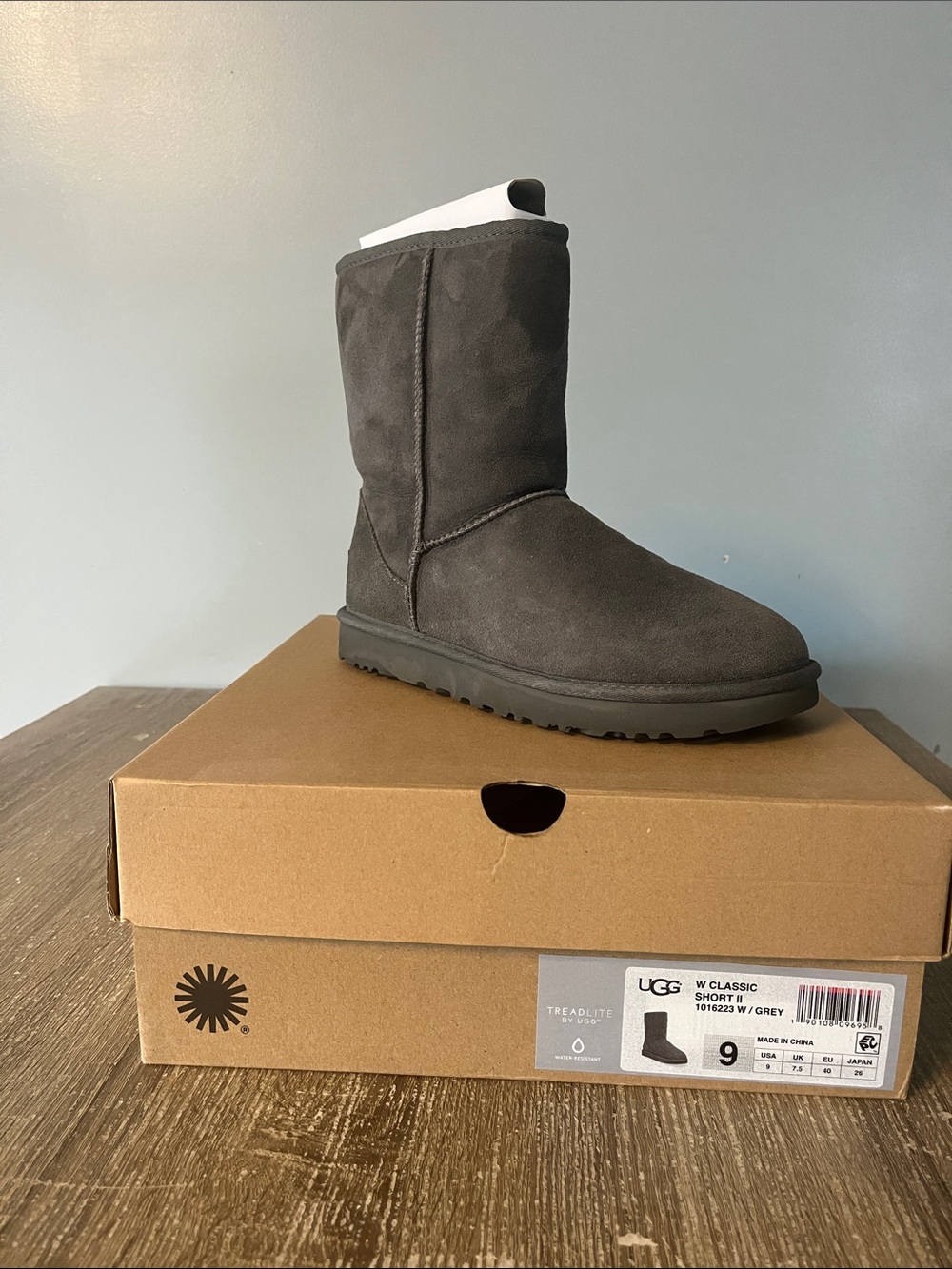UGG Women's Classic Short II Boot in Grey Suede